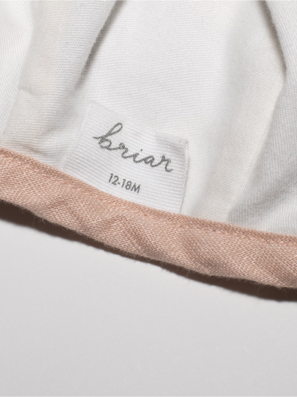 Briar Baby Grey And Pink Polka Dot Bonnet — image 3 of 4